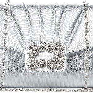 Chic Rhinestone Evening Purse - Compact Clutch for Weddings & Formal Affairs